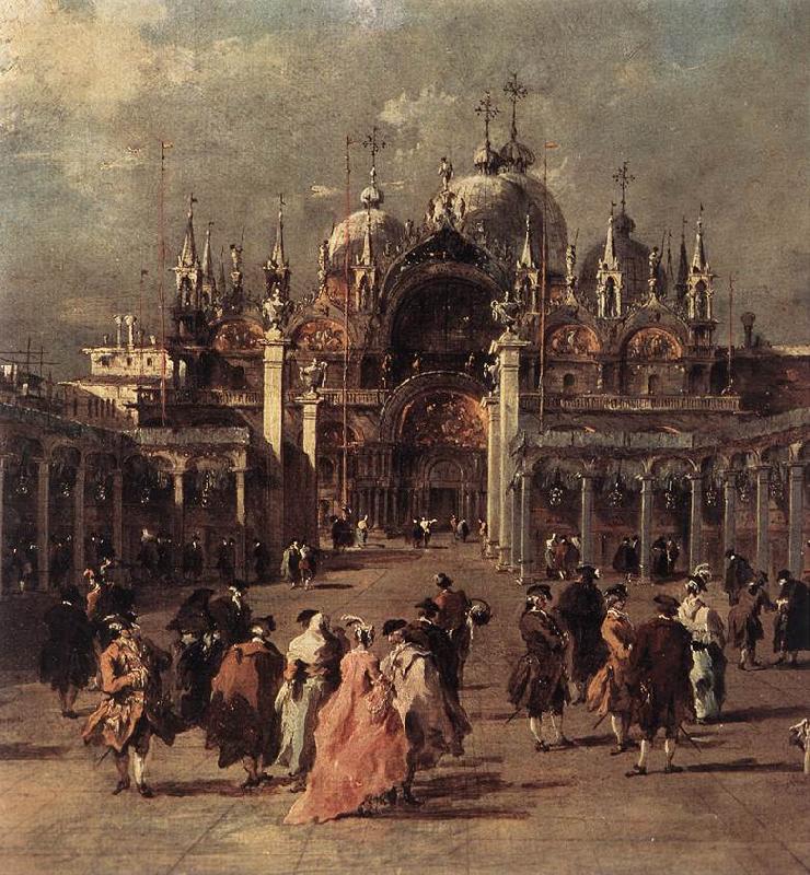 GUARDI, Francesco Piazza di San Marco (detail) dh